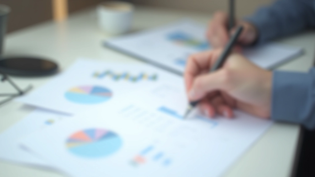 Risk management strategy document with pie charts showing portfolio allocation and diversification